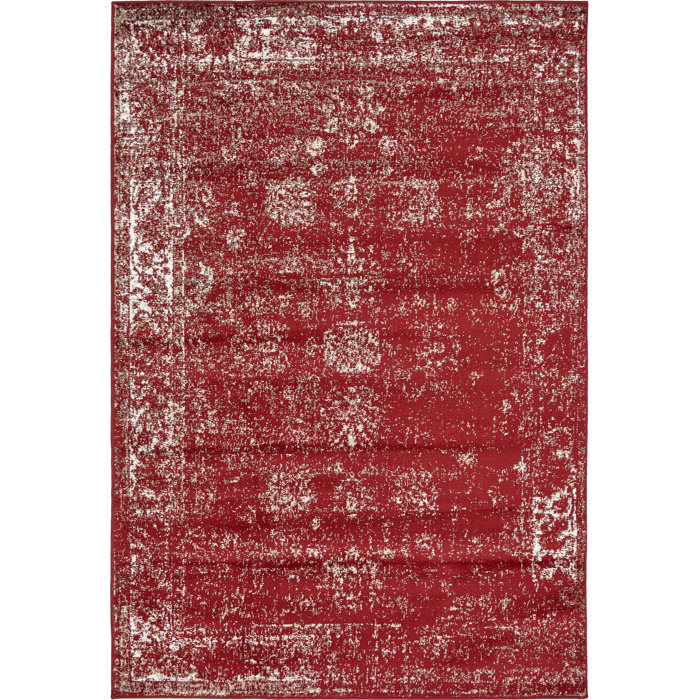 Mistana™ Brandt Floral Burgundy Area Rug & Reviews Wayfair
